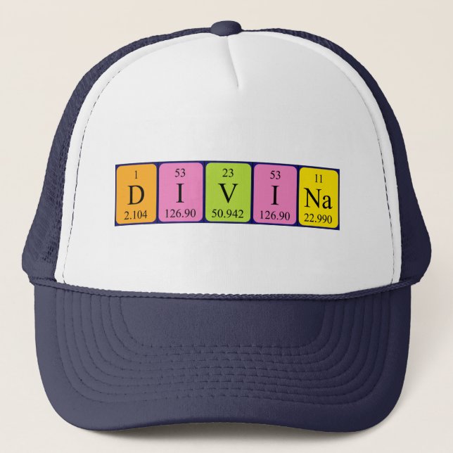 Divina periodic table name hat (Front)