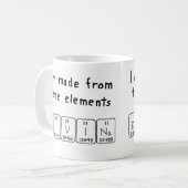 Divina periodic table name mug (Front Left)