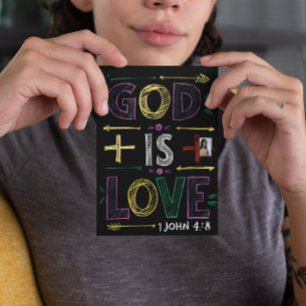 Divine Affirmation : God is love Postcard