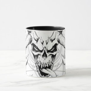 Divine Arcane Skull of Death White Mug