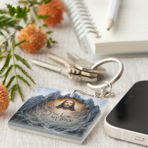 Divine Ascension: The Lord Is My Rock Key Ring