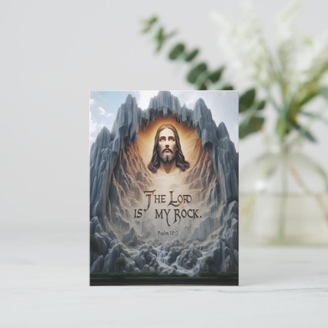 Divine Ascension: The Lord Is My Rock Postcard (Standing Front)
