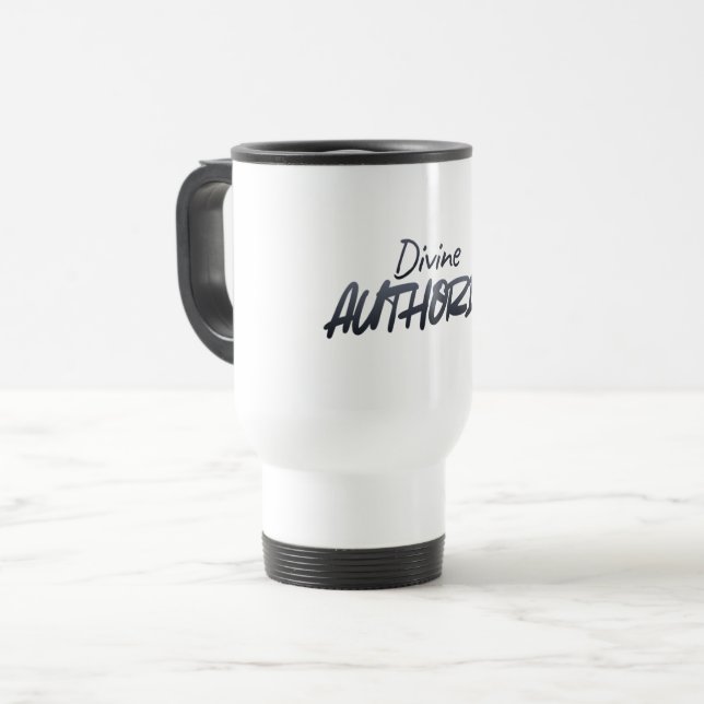 Divine AUTHORITY – Bold Power & Elegance  Travel Mug (Front Left)