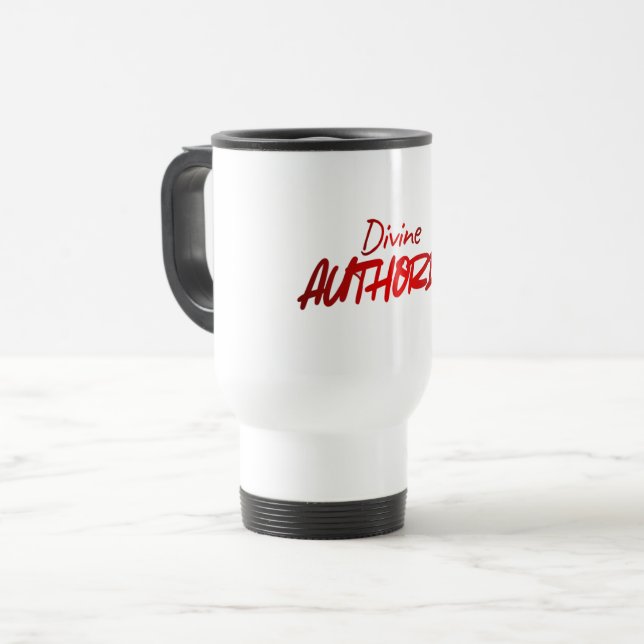 Divine AUTHORITY – Elegant Power & Confidence  Travel Mug (Front Left)