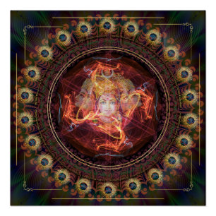 Divine awakening with the Power of Gayatri Poster