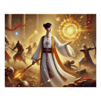 Divine Battle Healer Posters – Strength Compassion
