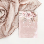 Divine Beautiful Dusty Rose Blush Wedding Invitation<br><div class="desc">Divine Beautiful Dusty Rose Blush Wedding Invitation

See matching items in Niche and Nest Store</div>