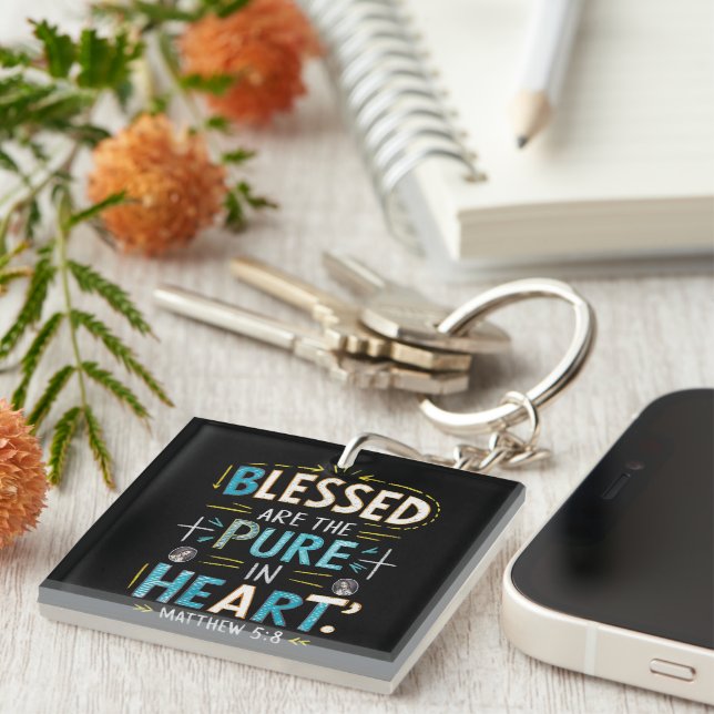 Divine Blessings: A Bible Verse Illumination Key Ring (Front Right)