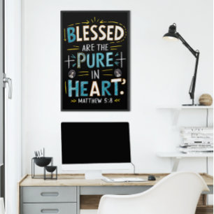 Divine Blessings: A Bible Verse Illumination Poster