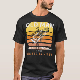 Divine Blues: Grumpy Old Mans Jesus Riffs with Har T-Shirt