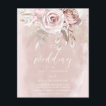 Divine Blush Dusty Rose Budget Wedding Invitation<br><div class="desc">Divine Blush Dusty Rose Budget Wedding Invitation</div>
