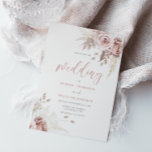 Divine Blush & Dusty Rose Floral Wedding Invitation<br><div class="desc">Divine Blush & Dusty Rose Floral Wedding Invitation
See matching collection in Niche and Nest Store</div>