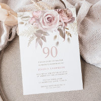 Divine Blush Pink Roses 90th Birthday Party