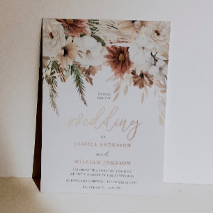 Divine Boho & Gold Blush Floral Wedding