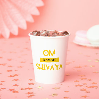 Divine Collection: Om Namah Shivaya Paper Cups