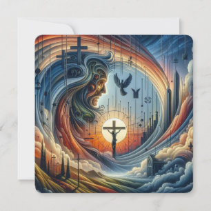 Divine Comfort: His Love Increases Peace Card