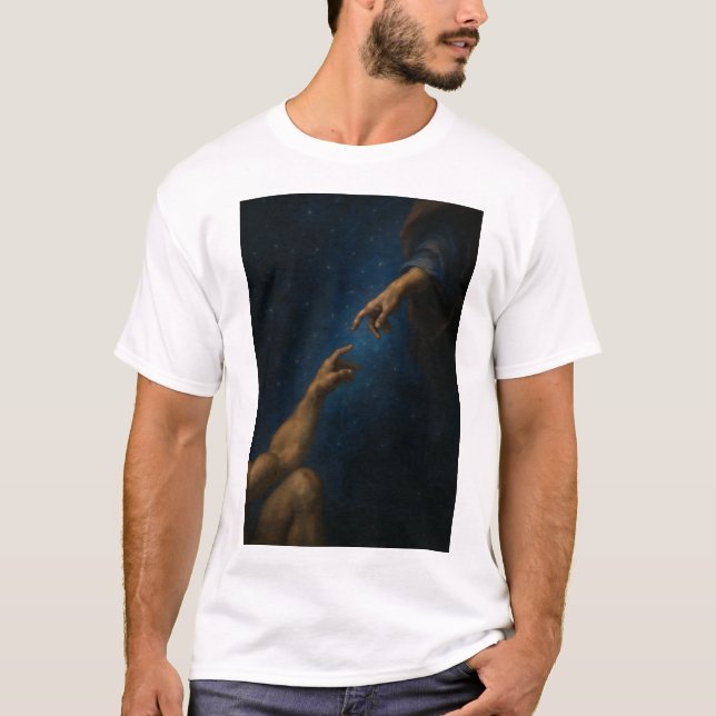 Divine Connection – Inspirational Art T-Shirt  (Front)