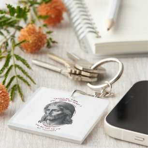 Divine Connection: Search Me, God Key Ring
