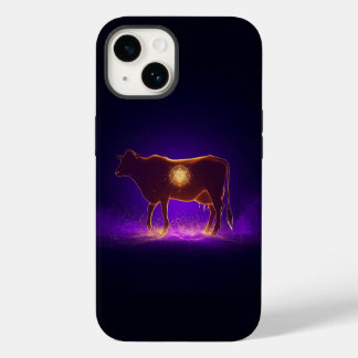 Divine Cow Silhouette | Govardhan Puja Spiritual Case-Mate iPhone 14 Case