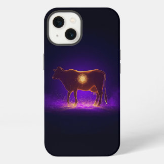 Divine Cow Silhouette | Govardhan Puja Spiritual iPhone 13 Case