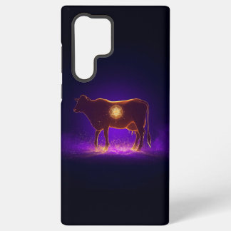 Divine Cow Silhouette | Govardhan Puja Spiritual Samsung Galaxy Case