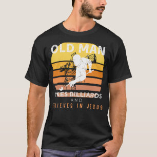 Divine Cue Shots: Grumpy Old Man Champions Jesus & T-Shirt