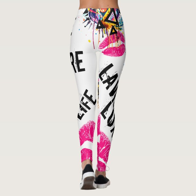 Divine Culture Signature Big Cat Graphic Legging (Back)