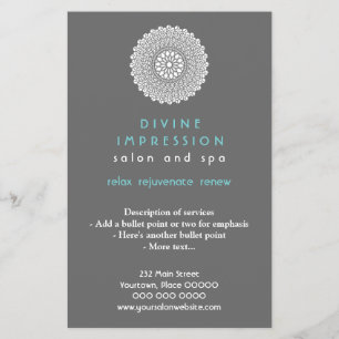 Divine Cyan Impression Vertical Flyer