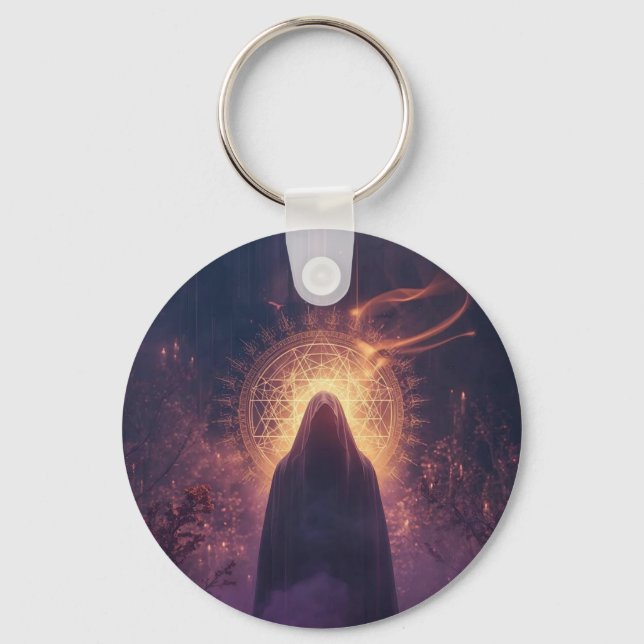 Divine Darkness – The Sacred Halloween Presence Key Ring (Front)