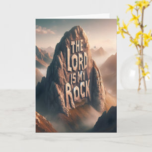 Divine Declaration: The Lord Is My Rock Card