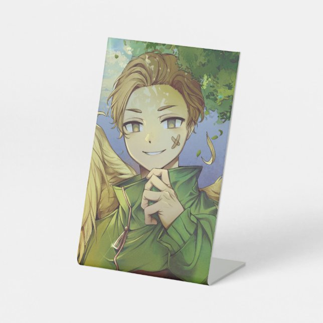 Divine defender  pedestal sign (Front)