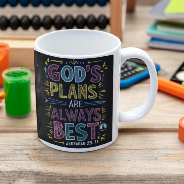 Divine Design: Gods Plans Are Always Best Coffee Mug (Creator Uploaded)