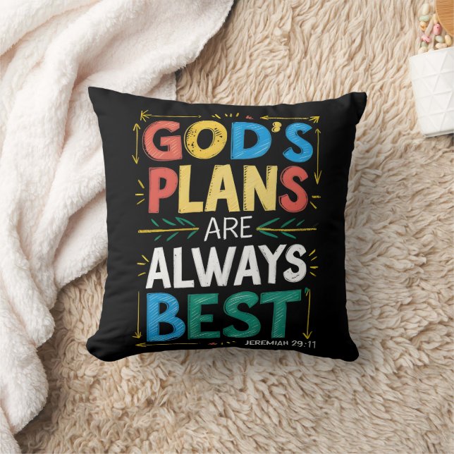 Divine Designs Gods plans are always best  Cushion (Blanket)
