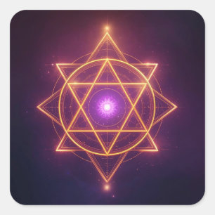 Divine Diwali Energy Flow   ArtivaNest Square Sticker