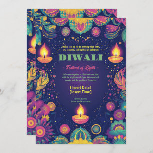 Divine Diwali Harmony Invitation