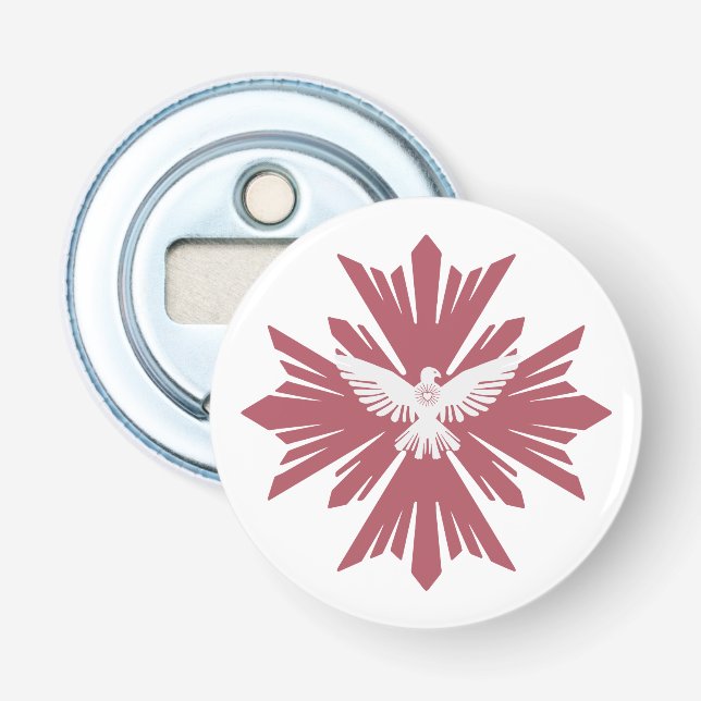 Divine dove of peace bottle opener (Front)