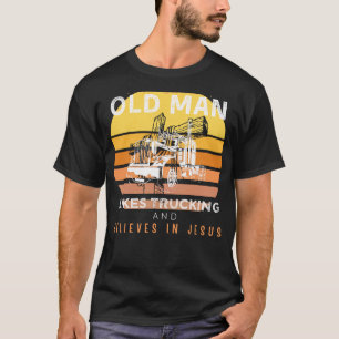 Divine Drive: Grumpy Old Mans Jesus Journey in Tru T-Shirt