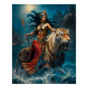 Divine Druga Goddess Poster