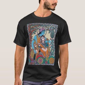 Divine Duo: Embrace the Spirit of Radha Krishna wi T-Shirt