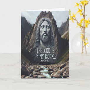 Divine Encounter: Jesus on Mountain Card