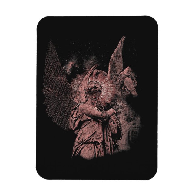 Divine Error - Techno-Goth Streetwear Design Magnet (Vertical)