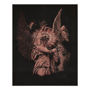Divine Error - Techno-Goth Streetwear Design Photo Print