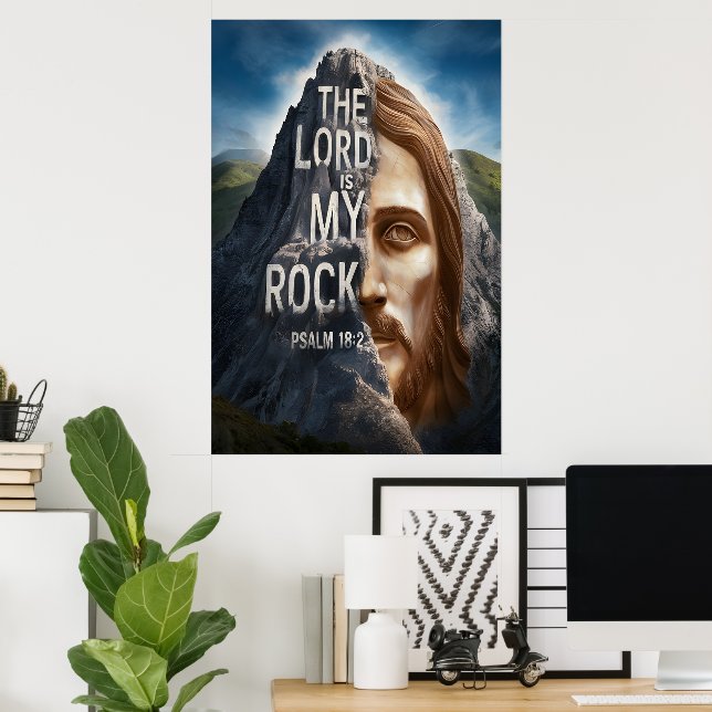 Divine Faith: The Lord Is My Rock Poster (Home Office)