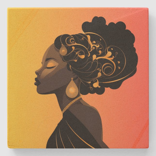 DIVINE FEMININE #3  TILE COASTER (Front)