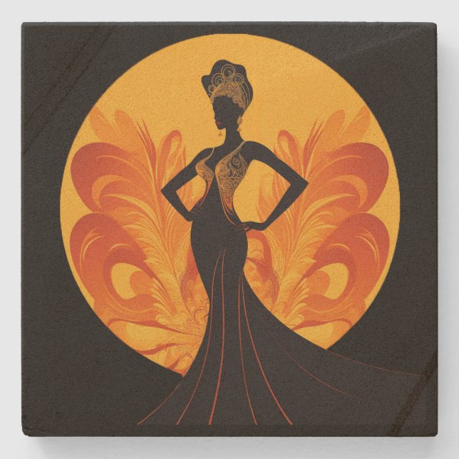 DIVINE FEMININE #4  TILE COASTER (Front)