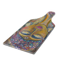 Divine Feminine Buddha glass cutting board