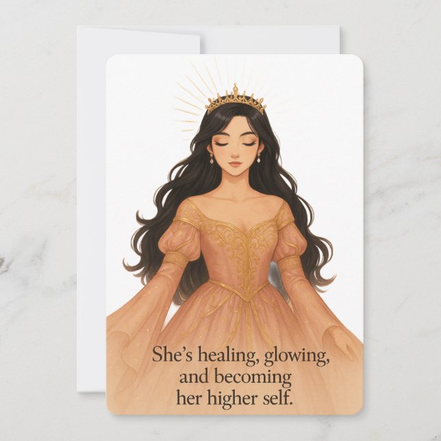 Divine Feminine Energy Greeting Card – Yasumi Art (Front)