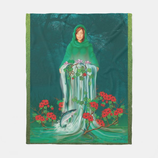 Divine Feminine Fleece Blanket (Front)