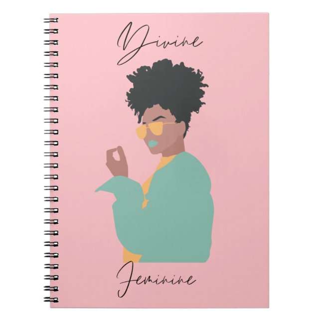 Divine Feminine Spiral Notebook (Front)