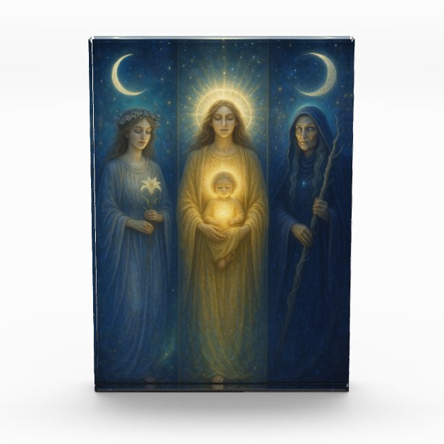Divine Feminine Triptych  Photo Block (Front)